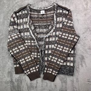 CAbi Cropped Knit Cardigan Sweater Women’s Large